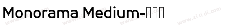 Monorama Medium字体转换